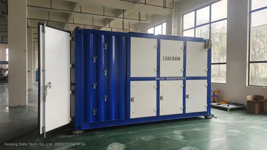2000kw/2MW AC 6kv Dummy Air Cooled Generator Testing Resistive Manual/Automatic Control Load Bank Power Tester 