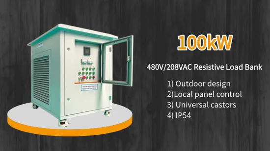 100kw AC480V/208V 3p AC Dummy Electrical Resistive Load Bank Manufacturer for Sale 