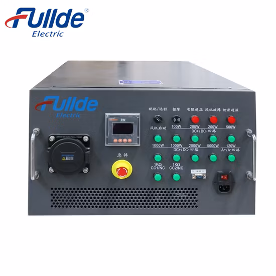 AC/DC Air Cooled Manual/Auto Control IP23 Continuous Duty Cycle Data Center 6kw Resistive Rack Mounted Load Bank